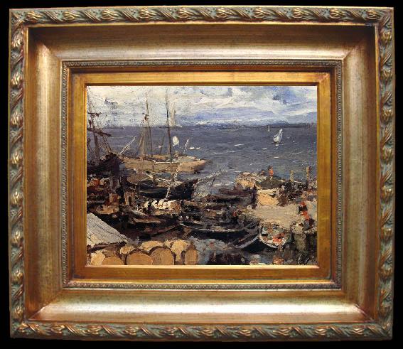 framed  Konstantin Korovin Port, Ta059-2